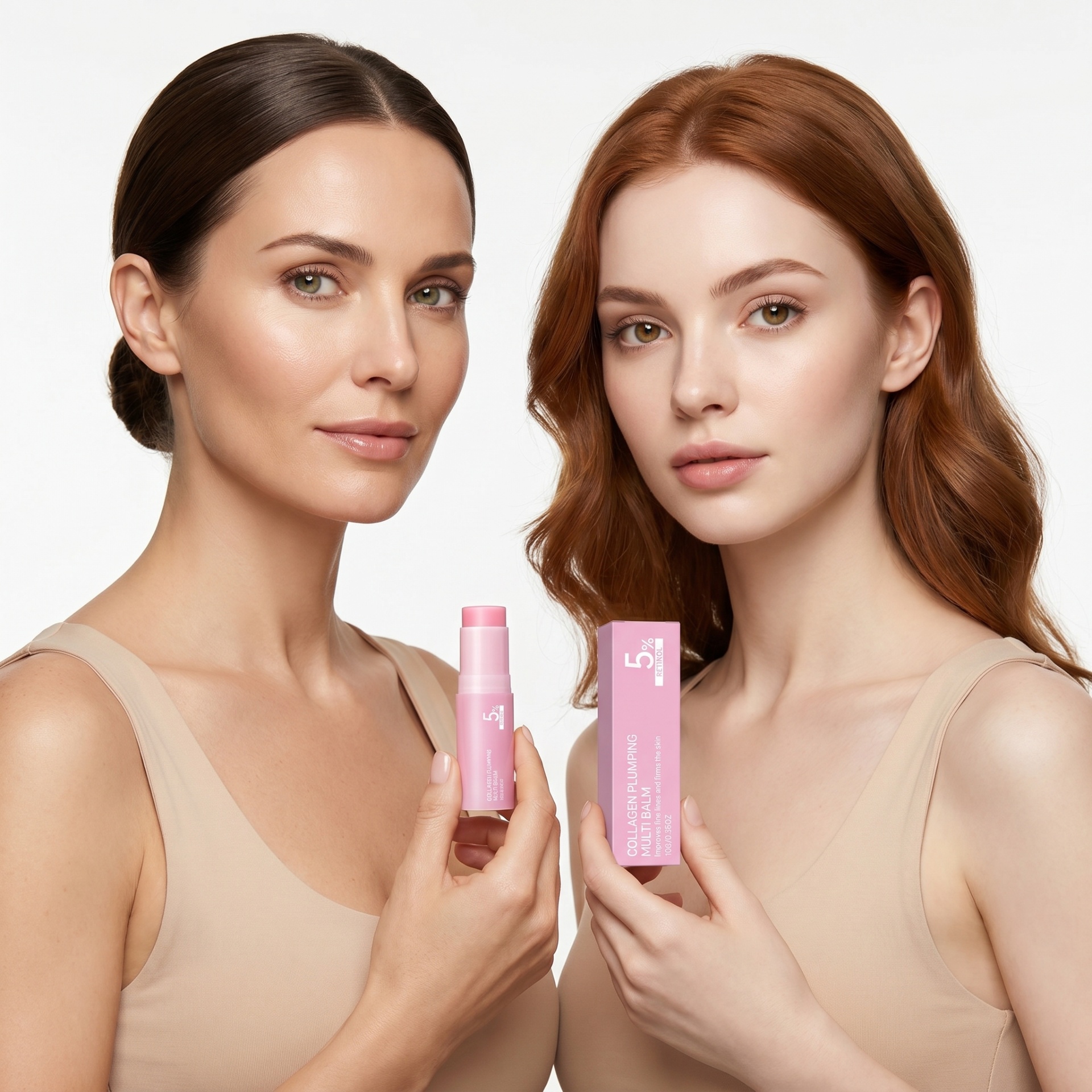 Pink balm with rose petals
